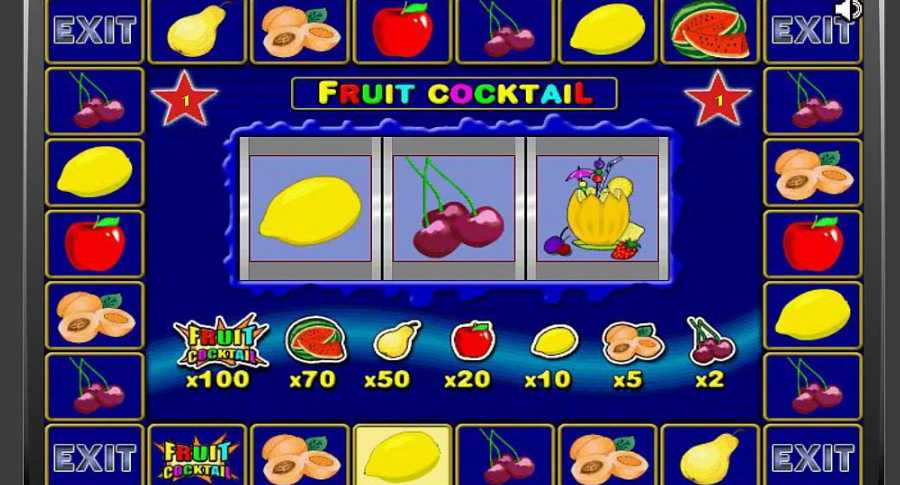 Бонусная игра в слоте Fruit Cocktail 